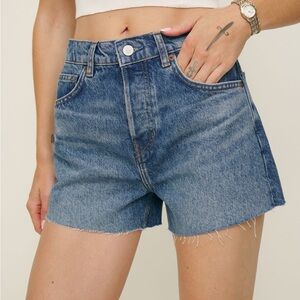 Reformation jean shorts